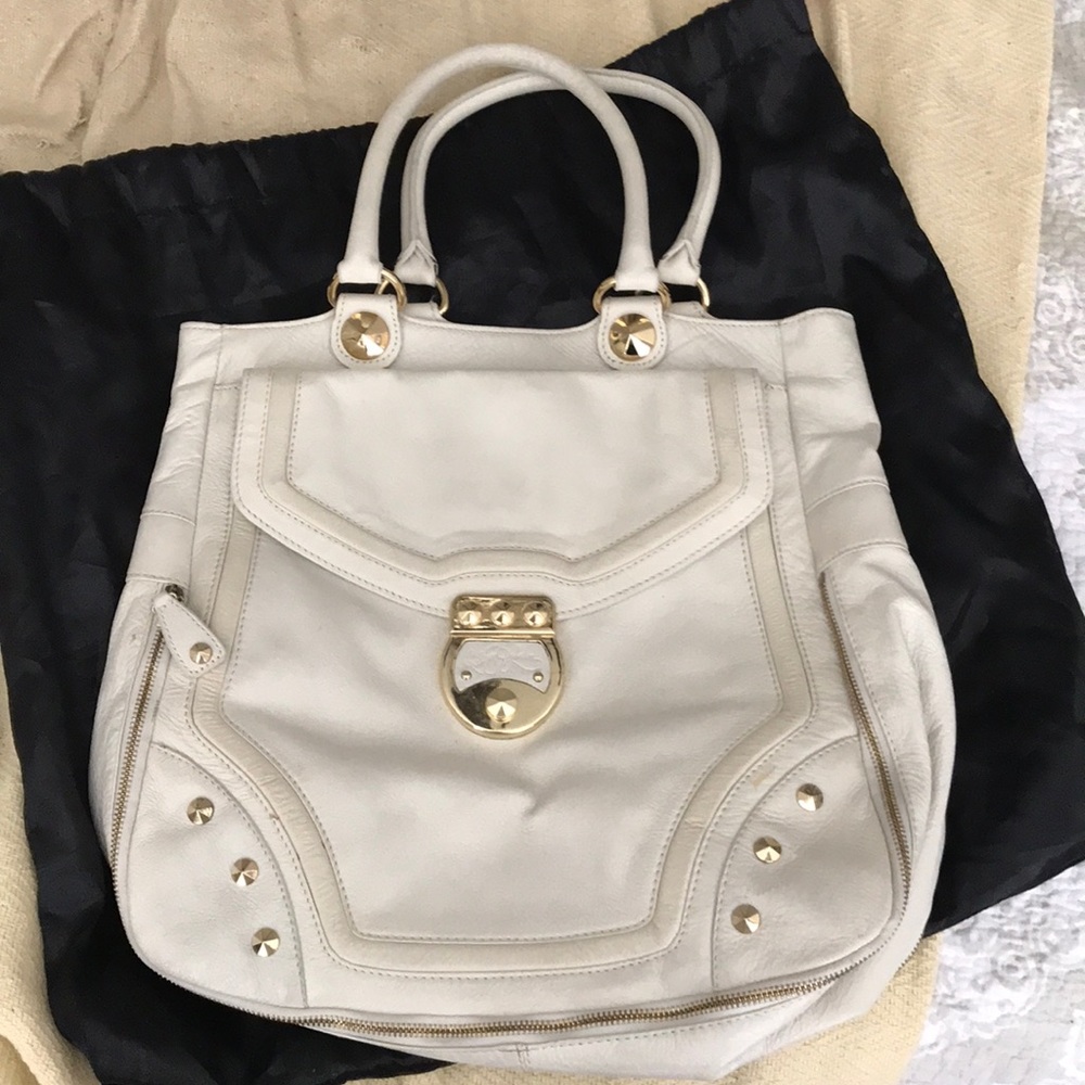 Betsey Johnson white leather purse
